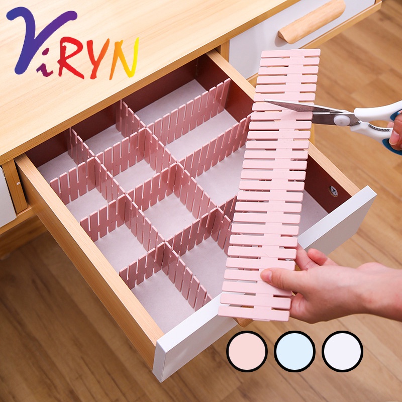 ViRYN Drawer Divider Partition Storage Box Compartment Grid Plastic ...