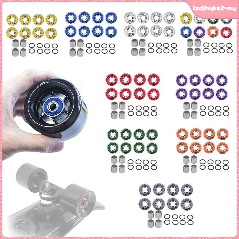 [lzdjhyke2] Set of 8 Skateboard Bearings Abec 11 with Spacers, Washers Shopee Malaysia