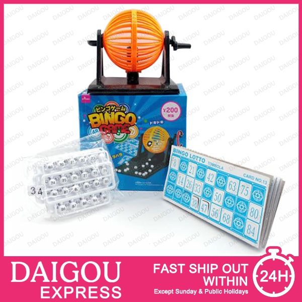 DAISO Mini Bingo Game with Rotary Cage Shopee Malaysia