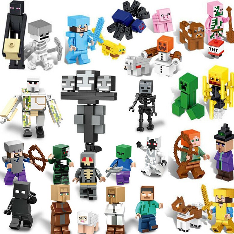 Building Blocks My World minecraft toys Minifigure Figure Toys Bricks ...