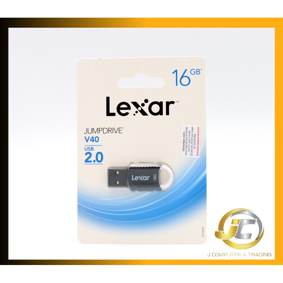 "READY STOCK" ORIGINAL Lexar Jumpdrive V40 16gb/32gb/64gb 2.0 Pendrive