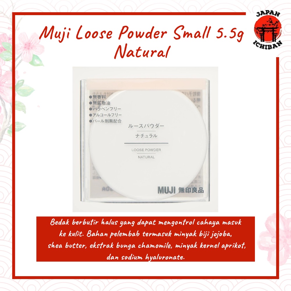 Muji Loose Powder Small 5.5g Face Powder Muji Original Japan | Shopee ...