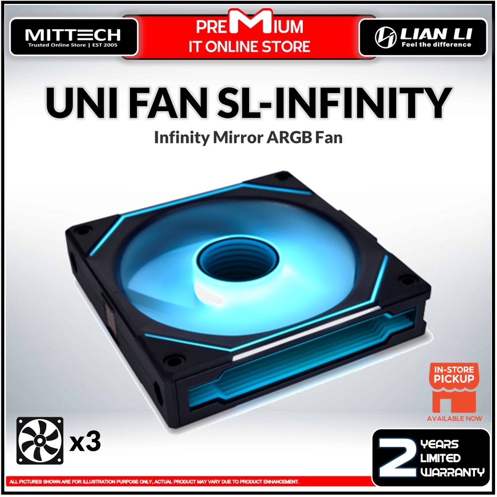 Lian Li Uni Fan SL-Infinity Mirror ARGB Fan | Infinity Mirror | Daisy ...