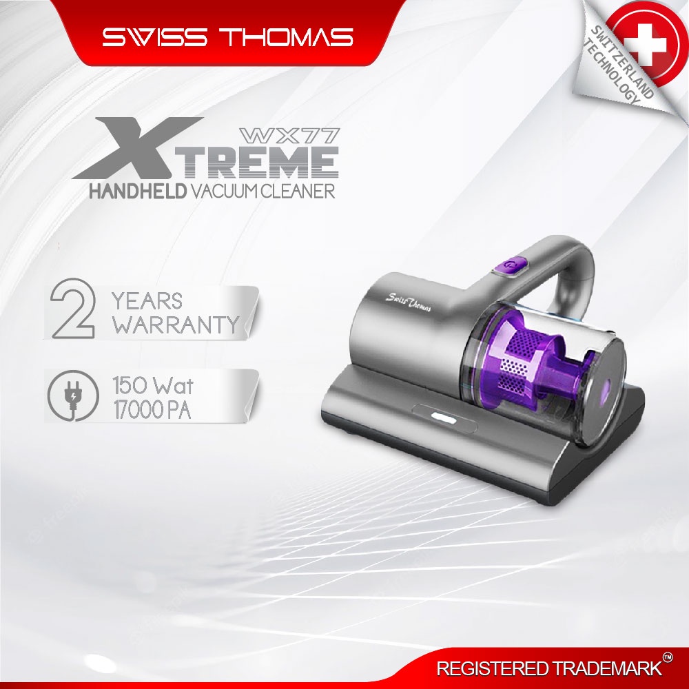 SwissThomas Cordless UV Sterilize Ray Dust Mite Vacuum Clean Xtreme