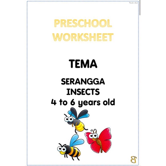 4 To 6 Years Old: Buku Aktiviti TEMA Serangga/Insects (Prasekolah ...