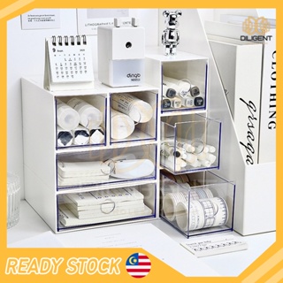 1pc Makeup Storage Box Transparent Double-layer Dust-proof Drawer Type  Desktop Cosmetic Organizer Shelf Cosmetic & Face Mask & Lipstick Storage  Cabinet