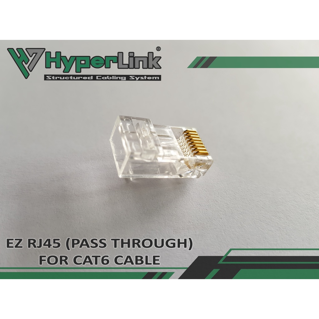 EZ RJ45 CAT6 (PASS THROUGH) (100 PCS) | Shopee Malaysia