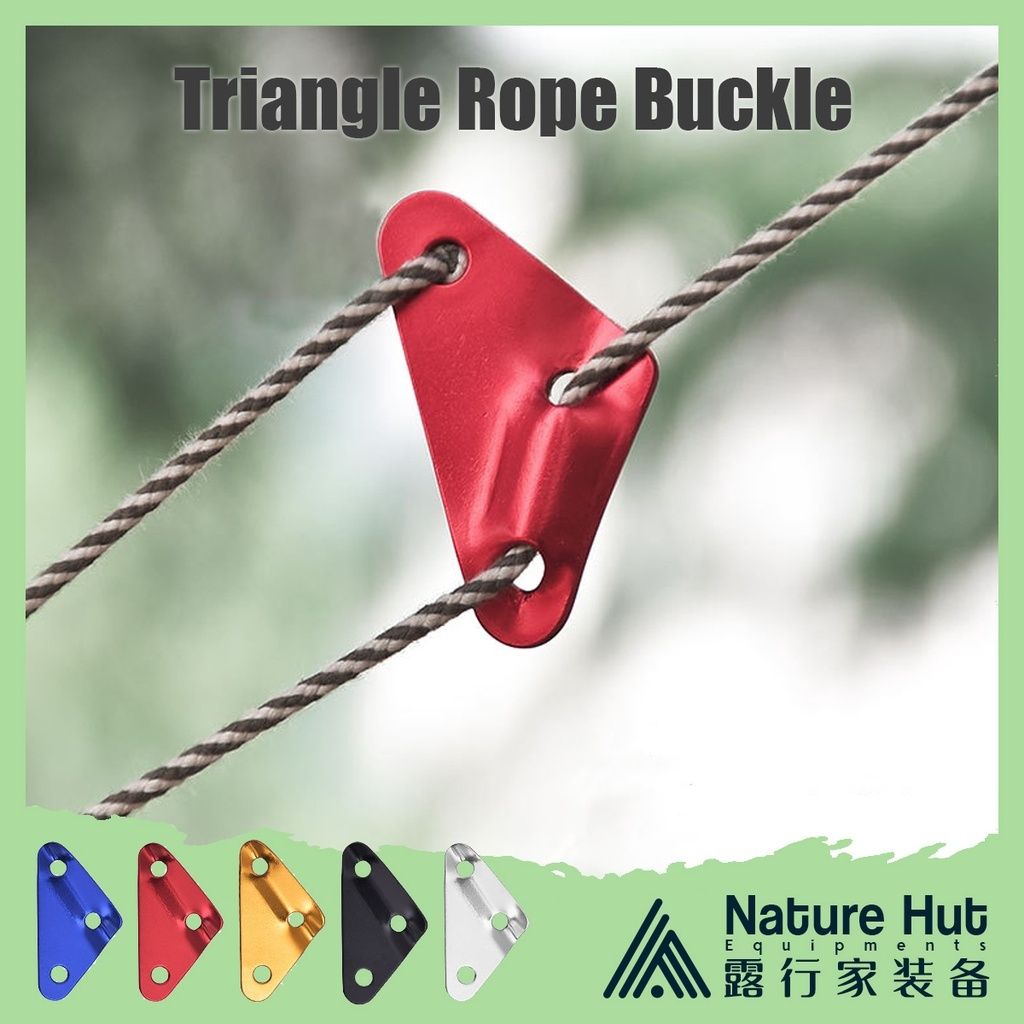 Triangle Wind Rope Buckle Outdoor Camping Guyline Tent Tarp Flysheet Knot  Tensioner Adjuster Stopper Pengikat Tali