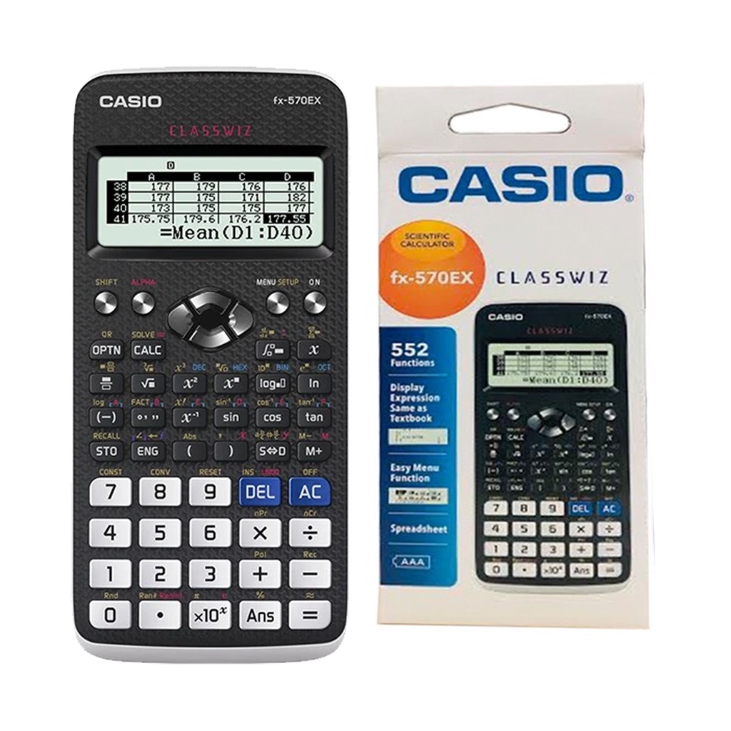 CASIO SCIENTIFIC CALCULATOR FX-570EX CLASSWIZ FOR SCHOOL/COLLAGE ...