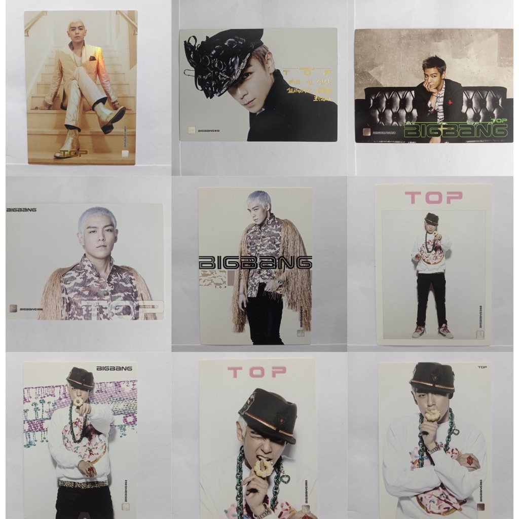 OFFICIAL BIGBANG STAR COLLECTION CARD PHOTOCARD TOP T.O.P | Shopee