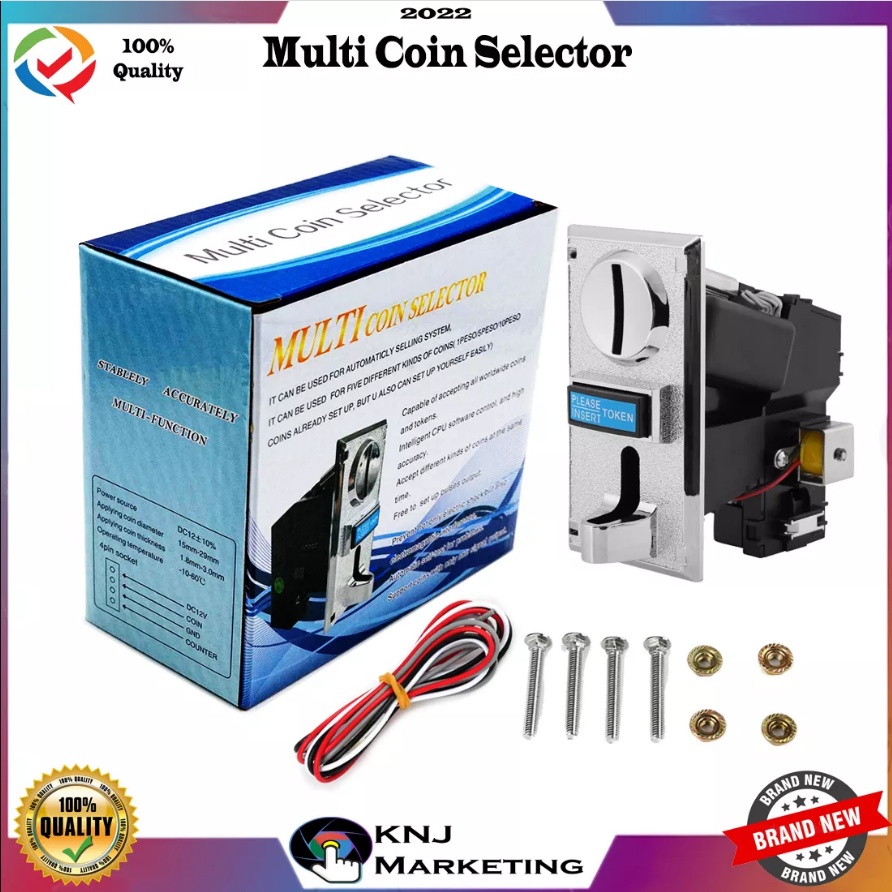 UNIVERSAL COINSLOT, MULTI COIN ACCEPTOR, ACCEPTS OLD AND NEW COINS ...