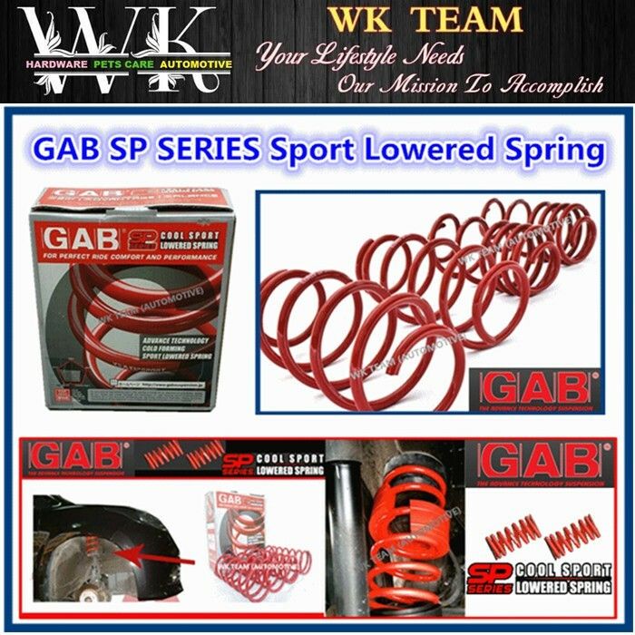 Perodua Alza (7 Seater) GAB SP Series Sport Lowered Coil Spring ...