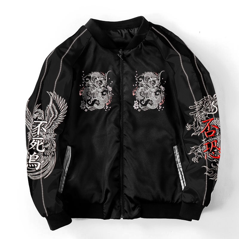 Sukajan Kurode Ryu Bomber Jacket Latest Dragon Jacket Full Embroidery ...