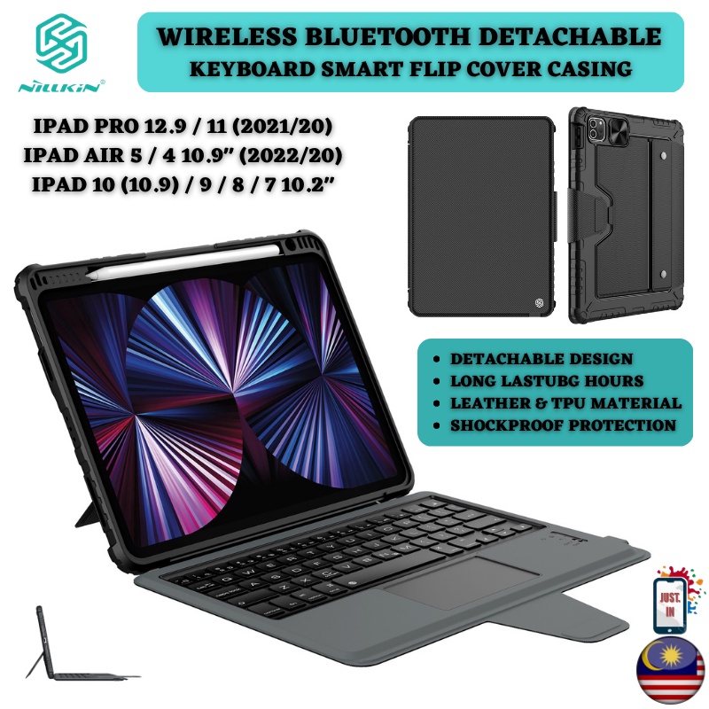 NILLKIN BUMPER KEYBOARD Case for iPad Pro 12.9 11 Air 5 4 10.9 10 9 8 7