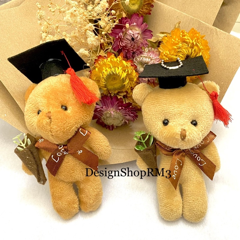soft teddy bear keychain convocation korean style teddy bear