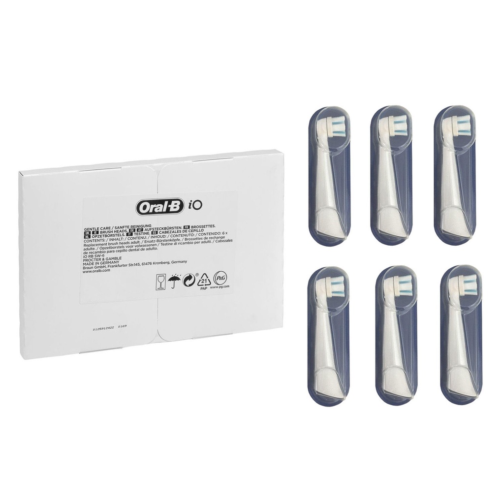 OralB iO Gentle Care Replacement Electric Toothbrush Heads (White) 6