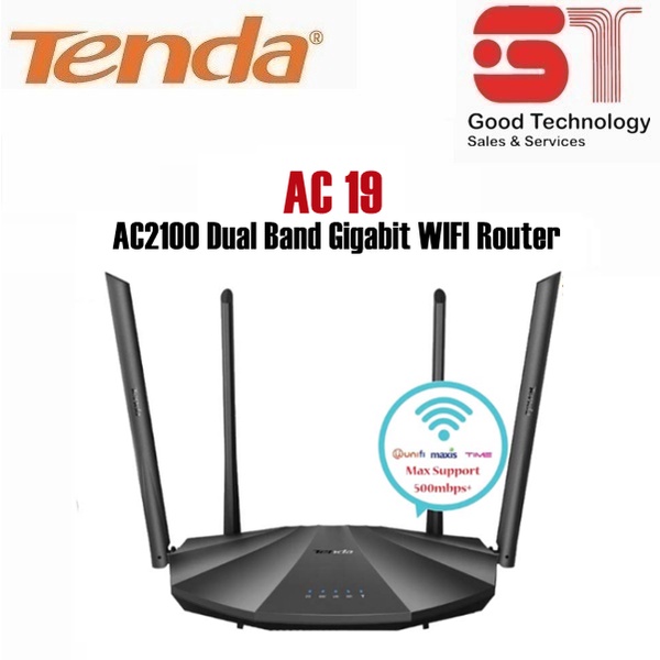 Tenda AC19 AC2100 Dual Band Gigabit WIFI Router | Shopee Malaysia
