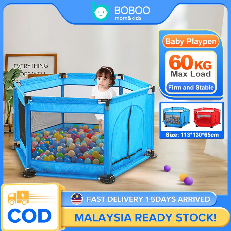 COD Baby Fence Hexagon Playpen PlayYard Guard Rail Playfence Kids