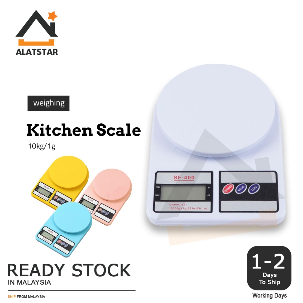 10KG Alatstar Digital Scale Electronic Kitchen Scale Weighing Timbang