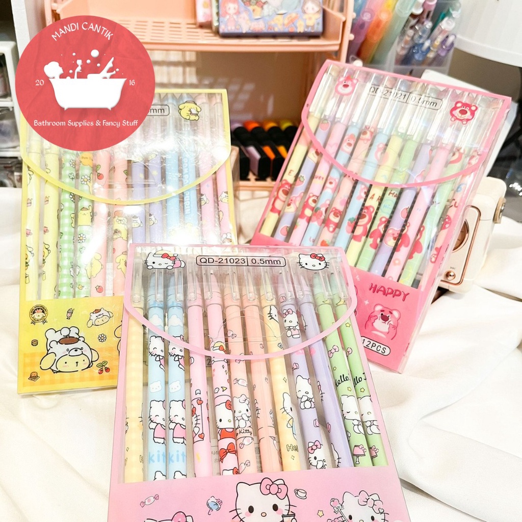 Odemei HELLO KITTY Pen Erasable ERASEABLE ERASEABLE Cute School ...