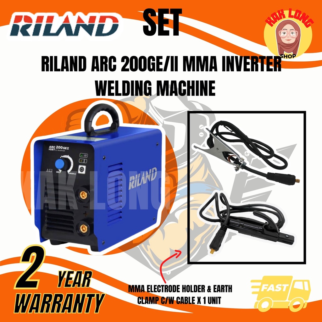 RILAND ARC 200GE/II MMA INVERTER WELDING MACHINE SET Shopee Malaysia