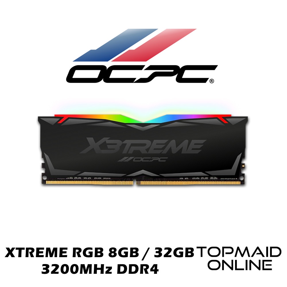 OCPC X3TREME RGB 8GB / 32GB DDR4 3000MHz/3200MHz/3600MHz Gaming