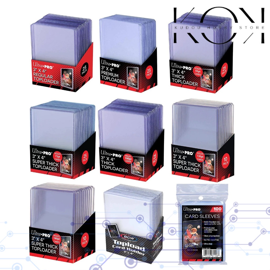 Ultra Pro UP Clear Regular Top loaders Thick Platinum Top Loader Box