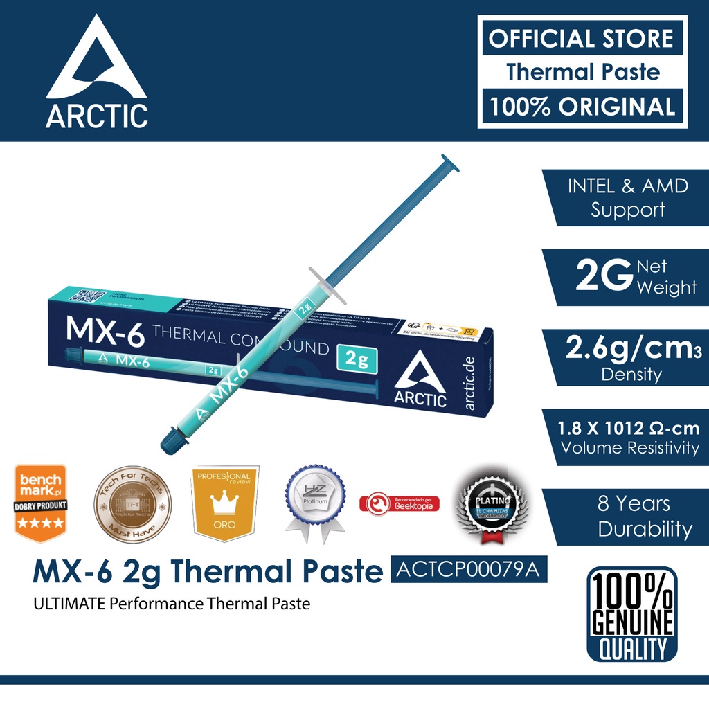ARCTIC MX6 Ultimate Performance Thermal Compound 2G ACTCP00079A Shopee Malaysia