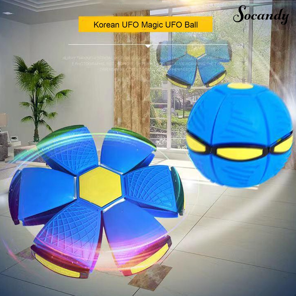 SOYFlying Saucer Ball Deformable Squeeze Toy ABS Magic Flying Saucer