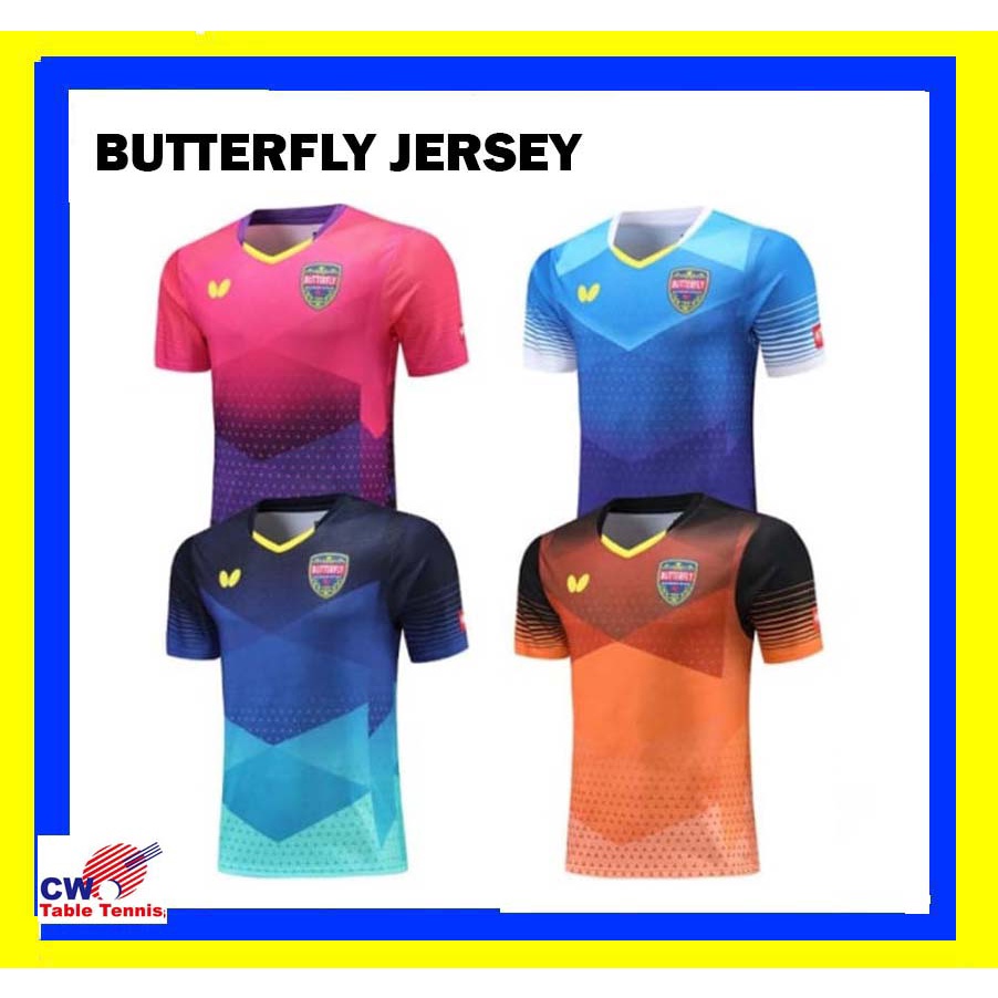 BUTTERFLY Table Tennis Jersey Ping Pong Jersey TShirts PING PONG BAJU