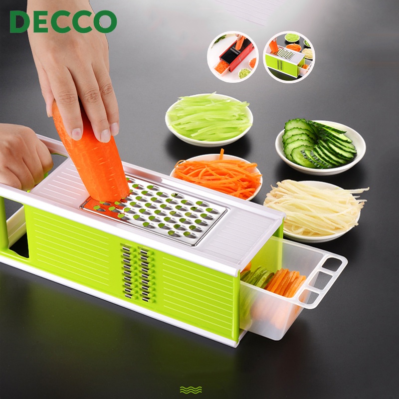 Decco Kitchen Multipurpose Vegetable Cutter And Potato Shredder Four ...