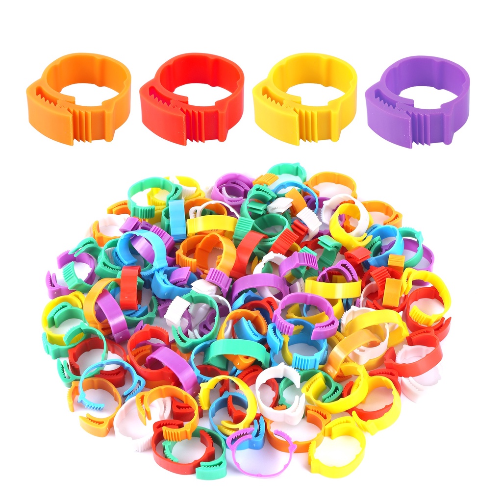 70 Pcs Chicken Foot Ring Adjustable Size Poultry Leg No Number Buckle ...