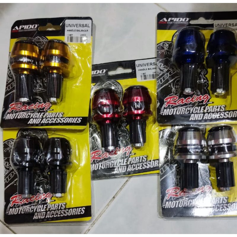 APIDO RACING UNIVERSAL BAR END HANDLE BALANCER ALLOY SESUAI UNTUK SEMUA ...