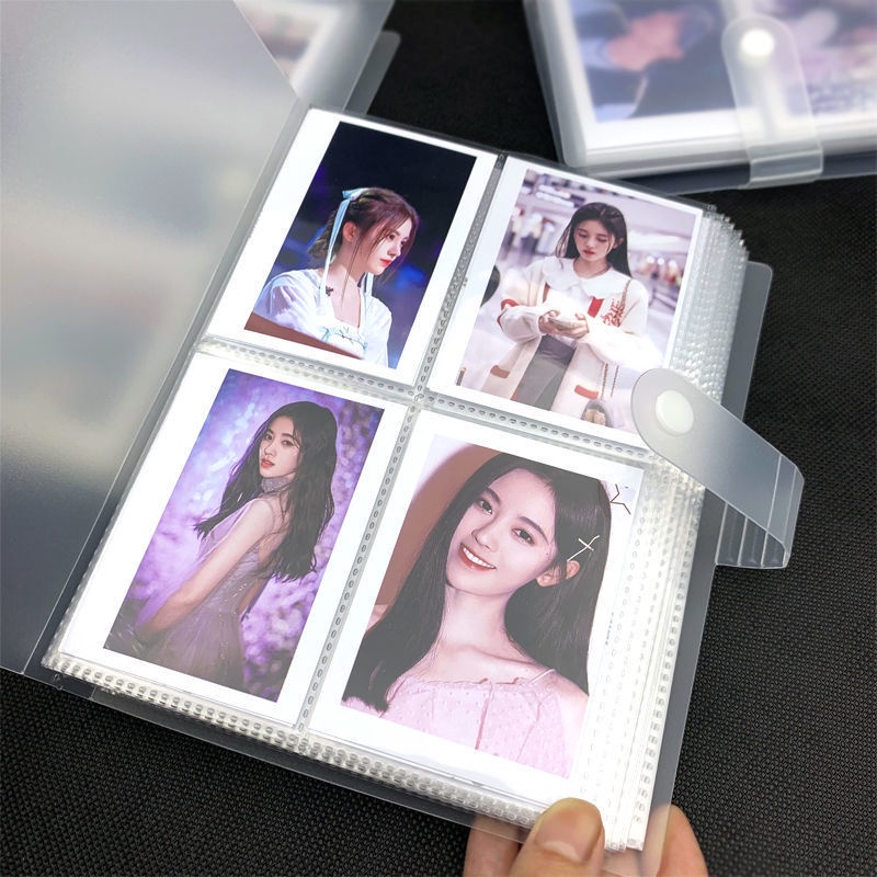 80/160/240 Grids Large capacity 3inch Frosted Interstitial Photo Album Photocards Postcard