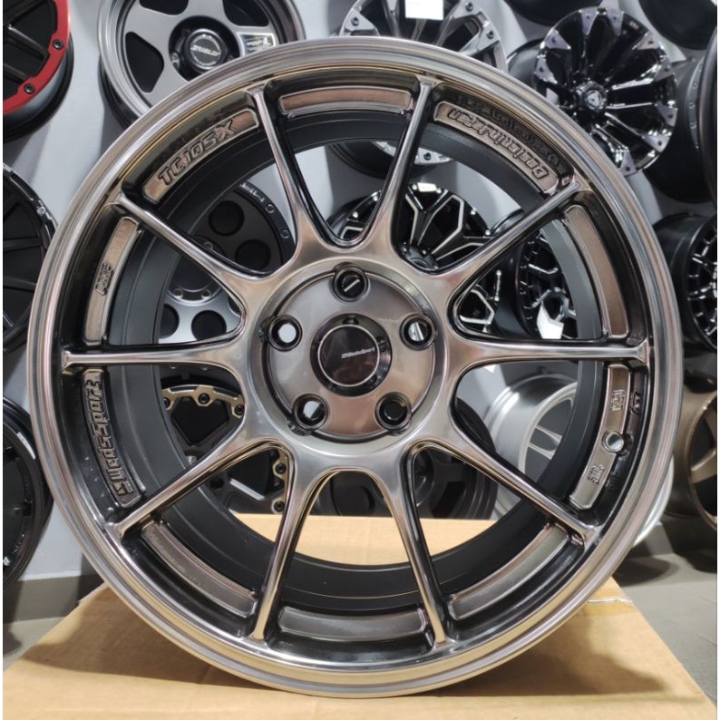 WedsSport TC105X (Hyper Black) Sport Rim 17x8JJ ET38 (5x112/114.3 ...