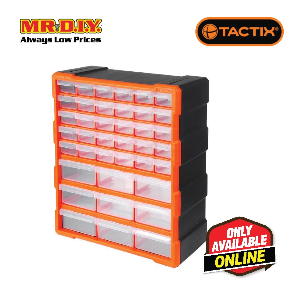 TACTIX 39-Drawers Storage Bin | Shopee Malaysia