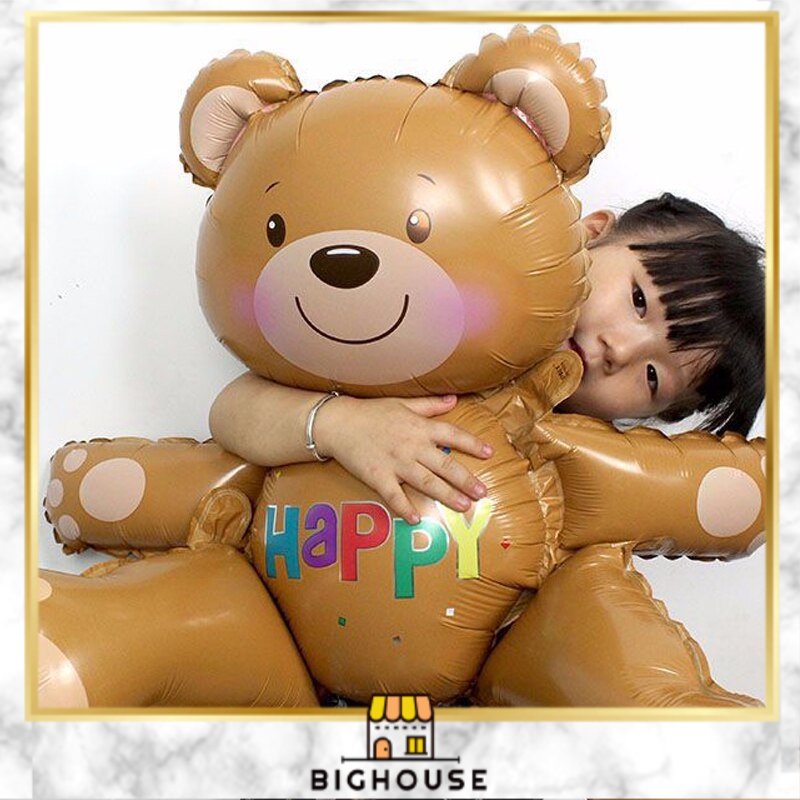 Teddy Bear Foil Balloon Birthday Decoration for Birthday Baby Shower ...