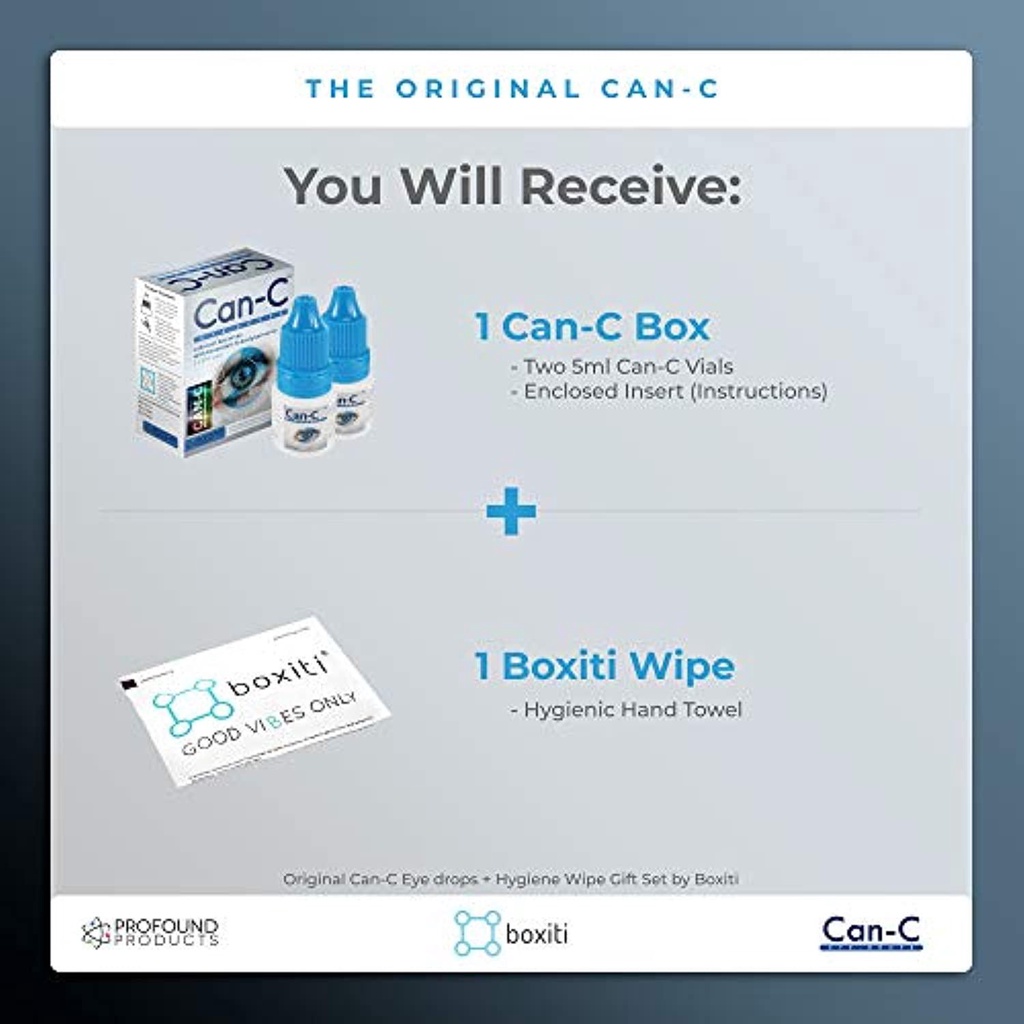 Boxiti Can-C Eye Drops 5ml Liquid (2 in 1 Pack) Can C Cataract Eye ...