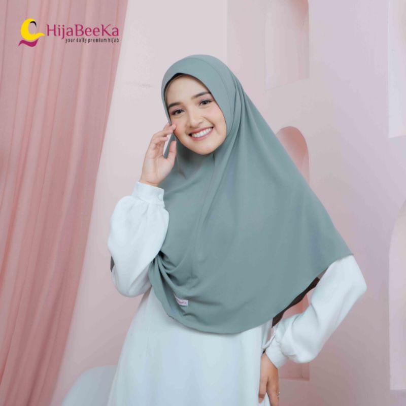 Jilbab Hijab Hijab Instant Simple Khimar Jersey Material Premium Soft ...