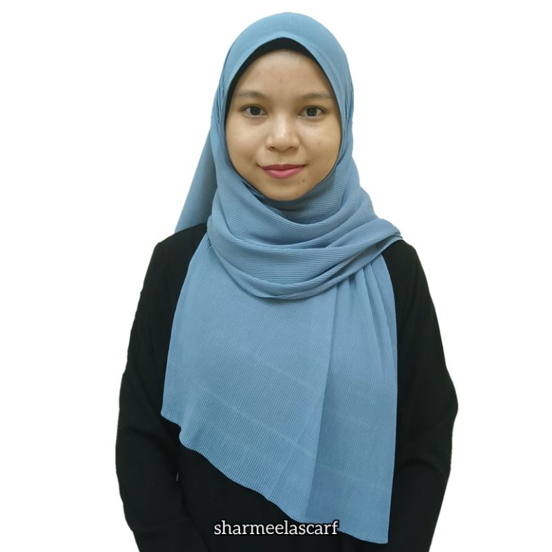 aisyah premium pleated shawl