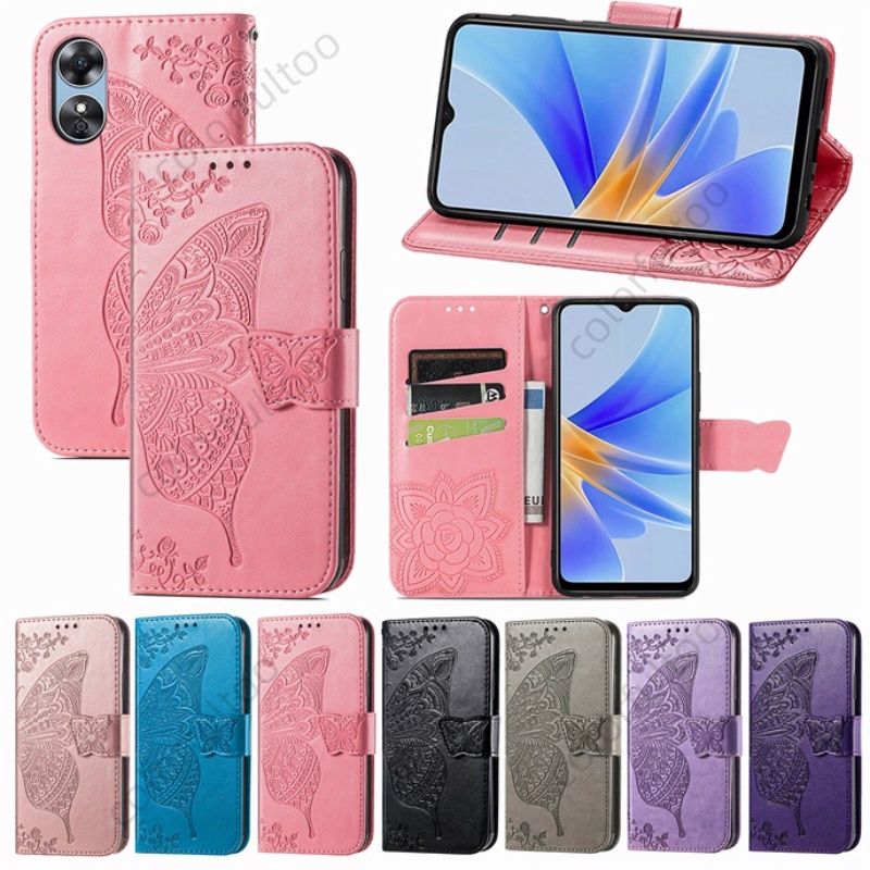 Oppo A78 2023 Case For Oppo A98 A 98 F23 A78 5g A58 A58x A17 Oppoa78 Pu Leather Phone Case 5264