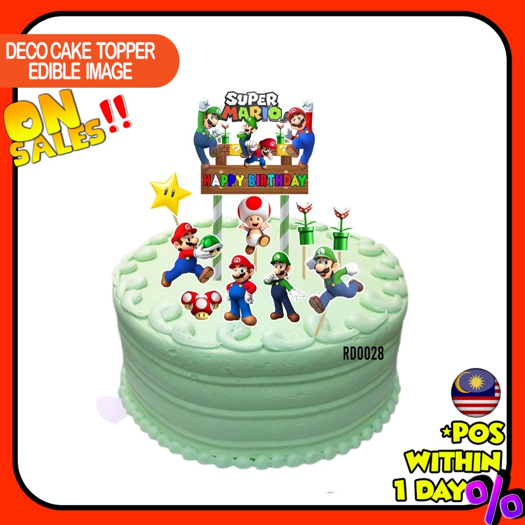 Super Mario Cake Topper