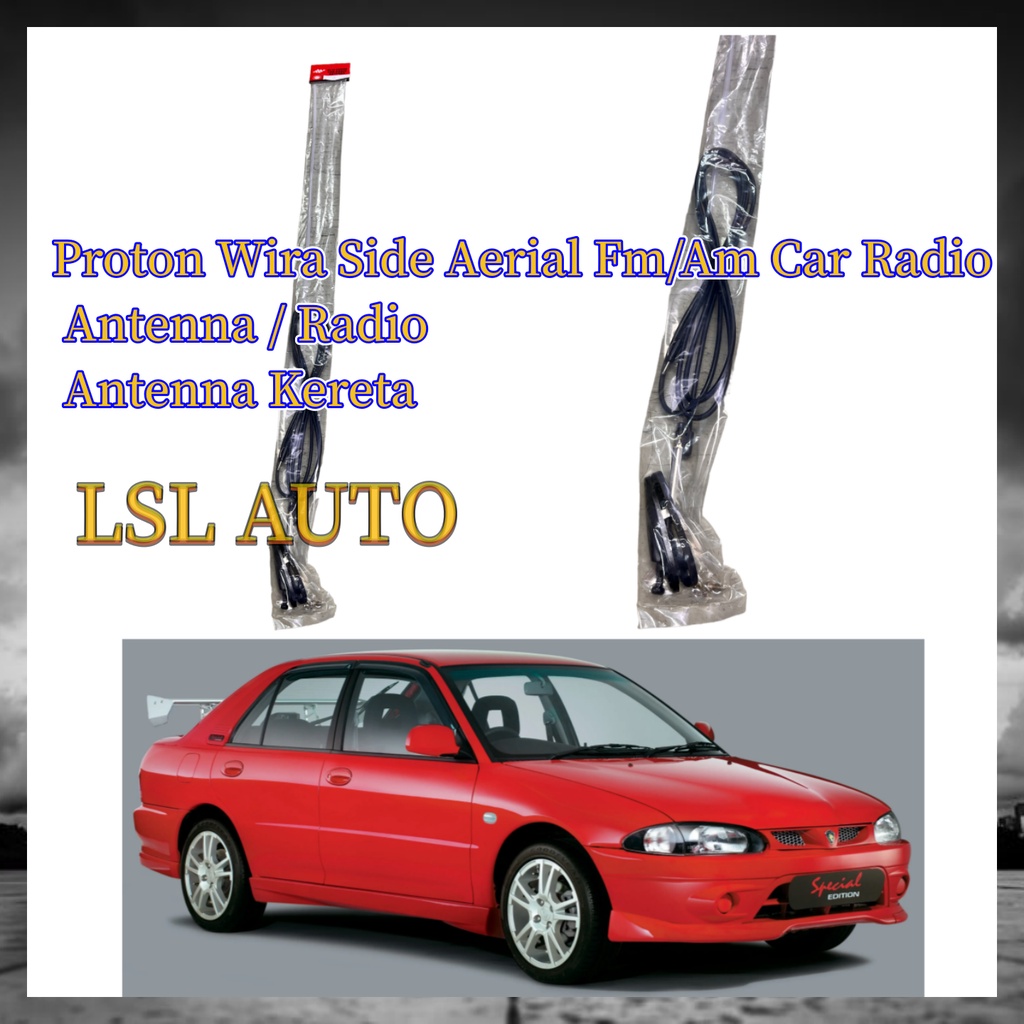Wira Side Aerial Fm/Am Car Radio Antenna / Radio Antenna Kereta ...