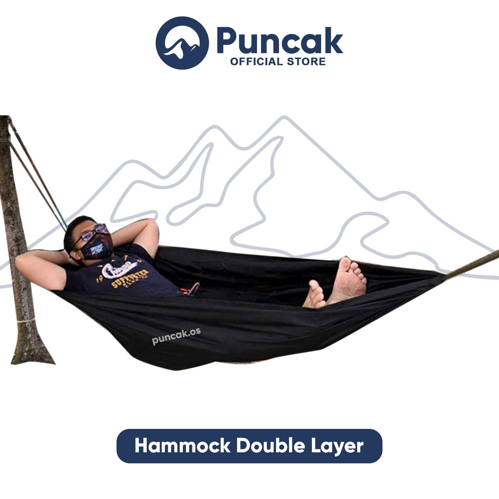 Puncak Hammock Double Layer Buaian (240 x 150cm) Shopee Malaysia
