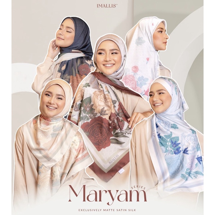 Sale Tudung Bawal Matte Satin Silk Bidang Maryam Series By Imallis Shopee Malaysia