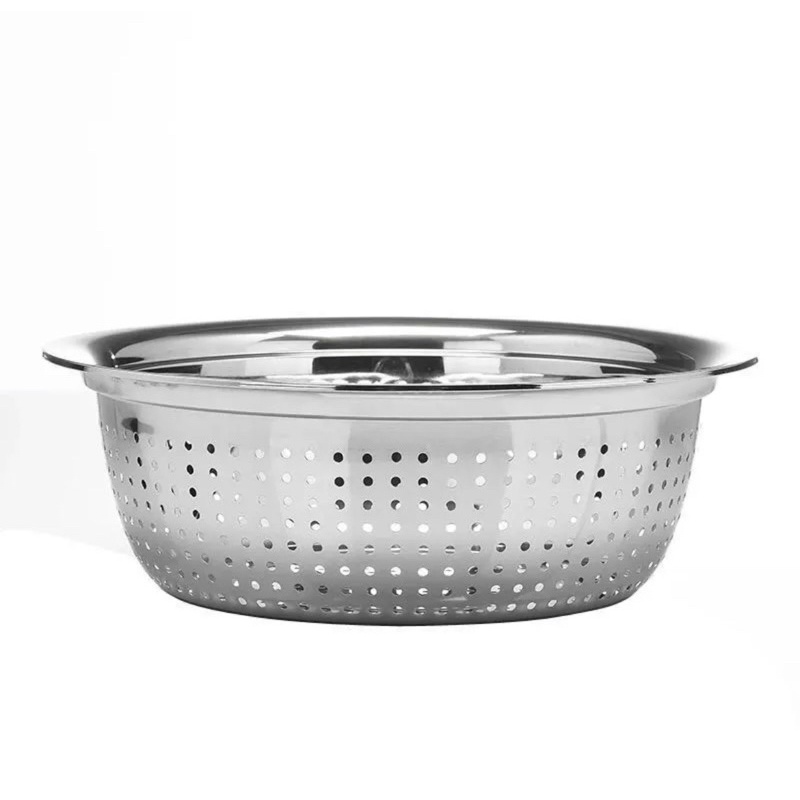 Stainless Steel Colander With Holes Food Strainer | Shopee Malaysia