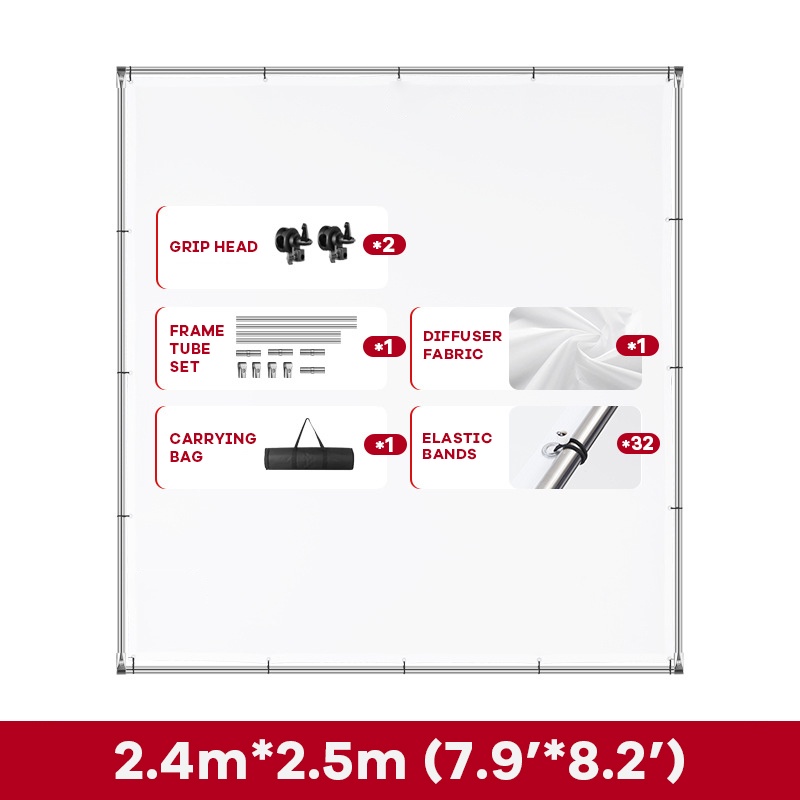 Detachable Diffuser Panel Portable Overhead Diffusion Butterfly Screen ...