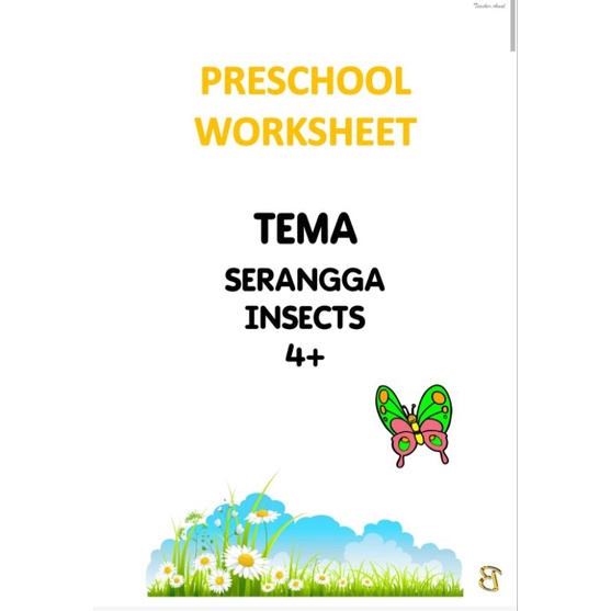 4+ YEARS OLD: Printable PDF: TEMA Serangga/Insects (Prasekolah, KEMAS ...