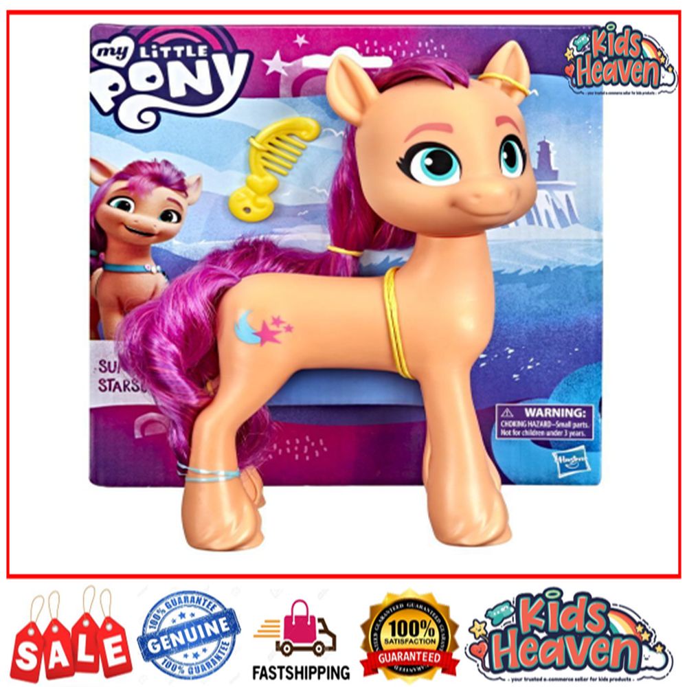 My Little Pony Mega Movie Friends - Figura Izzy Moonbow 20 Cm Con Pettine - Giocattolo Per Bambini 3+