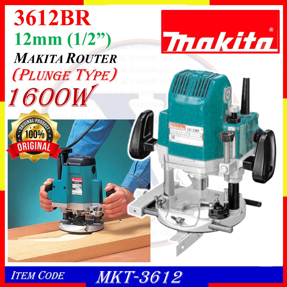 MKT3612 Makita 3612BR 12mm Router Penghala kayu (Plunge Type) 1YEAR